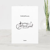 Funny Old Grandpa Goat Geburtstag Karte (Rückseite)