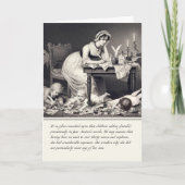 Funny Old Graving von Jane Austen Card Karte (Vorderseite)