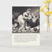 Funny Old Graving von Jane Austen Card Karte (Gelbe Blume)