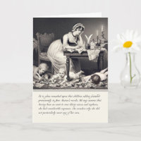 Funny Old Graving von Jane Austen Card