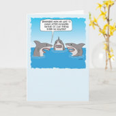 Funny Old Haie verbringen ihre Zeit mit Birthday p Karte (Gelbe Blume)