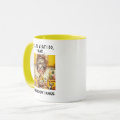 Funny Old Lady Baker's Coffee Tasse (Vorderseite Links)