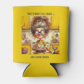 Funny Old Lady Baker's Themed Dosenkühler (Vorderseite)