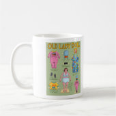 FUNNY Old Lady Paper Doll Kaffeetasse (Links)