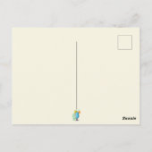 Funny Old Lady schickt Sonnenschein und gute Stimm Postkarte (Rückseite)