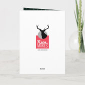 Funny Old Man Birthday Card mit Highland Cow Karte (Rückseite)