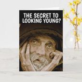 FUNNY OLD MAN BIRTHDAY Grußkarte Karte (Gelbe Blume)