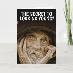 FUNNY OLD MAN BIRTHDAY Grußkarte Karte