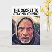 FUNNY OLD MAN BIRTHDAY Grußkarte Karte (Gelbe Blume)