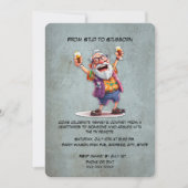 Funny Old Man Birthday - Leben des Party Einladung (Vorderseite)