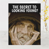 FUNNY OLD MAN BIRTHDAY Over the Hill Greeting Card Karte (Gelbe Blume)