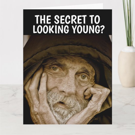 FUNNY OLD MAN BIRTHDAY Over the Hill Greeting Card Karte (Vorderseite)