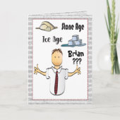 Funny Old Man Birthday Snarky Sassy Male Cartoon Karte (Vorderseite)