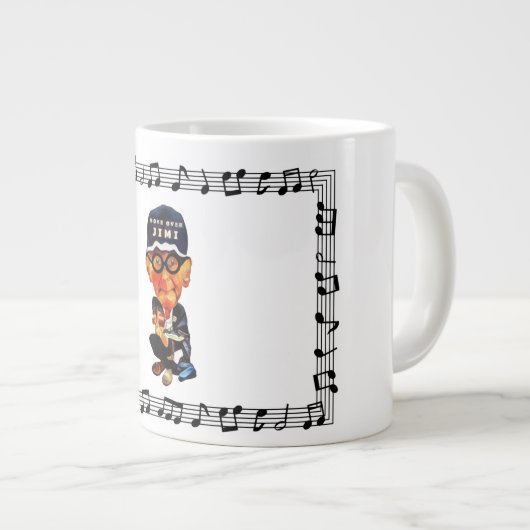 Funny Old Man Guitar Tasse (Vorderseite Rechts)