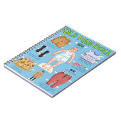 FUNNY Old MAN Paper Doll. Notizblock (Linke Seite)