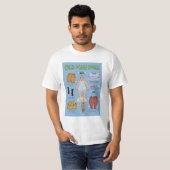 Funny Old Man Paper Doll T-Shirt (Vorne ganz)