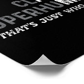 Funny Old Man Saying Gag Dad Father's Day Birthday Poster (Ecke)