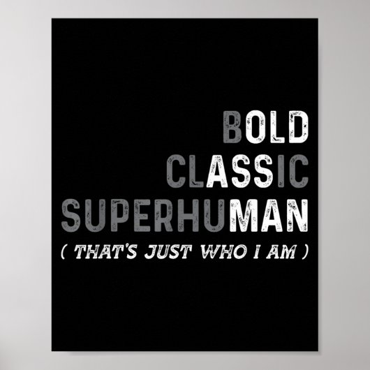 Funny Old Man Saying Gag Dad Father's Day Birthday Poster (Vorne)