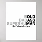 Funny Old Man Saying Gag Dad Grandpa Husband Fathe Poster (Vorne)