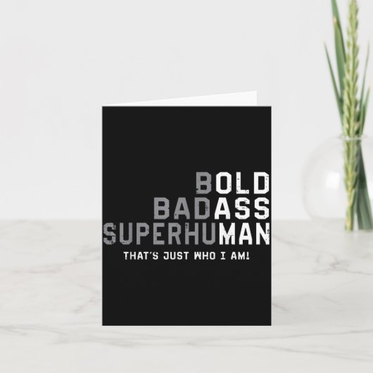 Funny Old Man Saying Gag Gift Fathers Day Birthday Karte (Vorderseite)