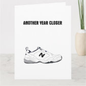 Funny Old Man Shoes Geburtstagsgeschenk Karte (Vorderseite)