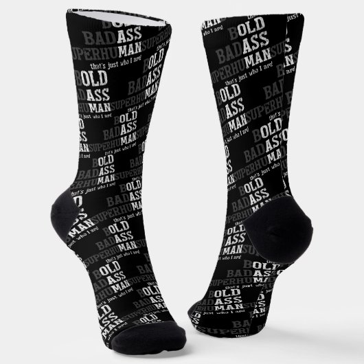 Funny Old Man Sprichwort Gag Geschenk Vater Vatert Socken (Gewinkelt)