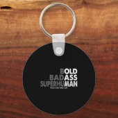 Funny Old Man Sprichwort Gag Vater Ehemann Geburts Schlüsselanhänger (Vorderseite)