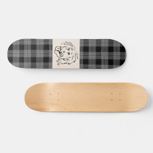FUNNY OLD MAN STECKT AUS TONGUE SKATEBOARD DECK (Horizontal)