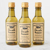 Funny Old modische hausgemachte Hot Sauce Chili Weinetikett (Flaschen)