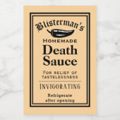 Funny Old modische hausgemachte Hot Sauce Chili Weinetikett (Einzelnes Label)