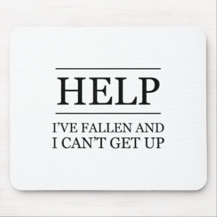 Funny Old People Clothing hilft mir zu fallen und Mousepad
