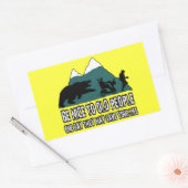 Funny old rechteckiger aufkleber (Umschlag)