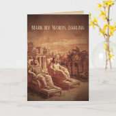 Funny Old Roman Valentine's Day Karte (Gelbe Blume)