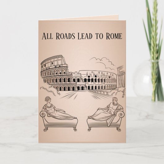 Funny Old Roman Valentine's Day Karte (Vorderseite)