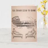 Funny Old Roman Valentine's Day Karte (Gelbe Blume)