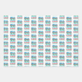 Funny Old Runner - schneller Altersgruppe Lauf Geschenkpapier Set (Vorderseite 2)