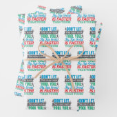 Funny Old Runner - schneller Altersgruppe Lauf Geschenkpapier Set (Beispiel)