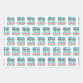 Funny Old Runner - schneller Altersgruppe Lauf Geschenkpapier Set (Vorderseite)