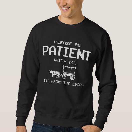 Funny Old-Soul Vintage Wagon Meme Design Sweatshirt (Vorderseite)