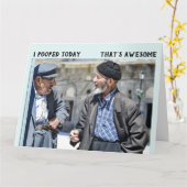 FUNNY OLD TYP KACKTE BIRTHDAY GREETING CARD KARTE (Gelbe Blume)