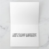 FUNNY OLD TYP KACKTE BIRTHDAY GREETING CARD KARTE (Innenseite)
