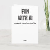 Funny Old Woman Birthday Spaß Karte (Rückseite)