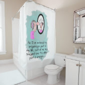 Funny Old Women in Looking Glass Showkurtin Duschvorhang (Beispiel)