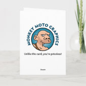 Funny Older Male Birthday Card Karte (Rückseite)