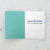 Funny Older Vergessful Chimpanzee Geburtstag Karte (Innenseite)