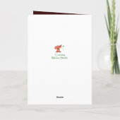 Funny Older Wiser Birthday Card Cute Raccoon Karte (Rückseite)