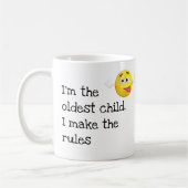 Funny Oldest Child I mache die Regeln TASSE (Links)