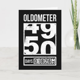 Funny Oldometer 50. Geburtstagskarte, Sarcastic Karte