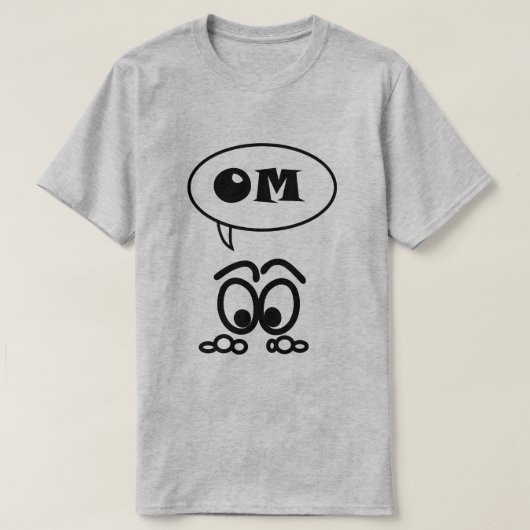 Funny OM Meditation T - Shirt (Design vorne)