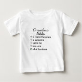 Funny Oma Baby, Custom Oma, Personalisiert Baby T-shirt (Vorderseite)